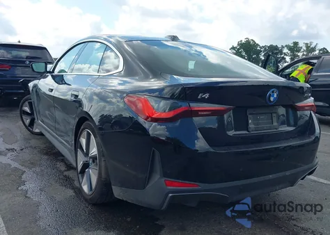 2024 BMW I4 xDrive40 из США, поврежденный, VIN WBY83FB03RFT31075